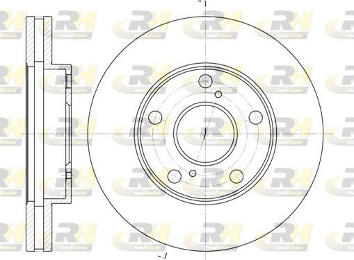 Roadhouse 6571.10 - Brake Disc autospares.lv