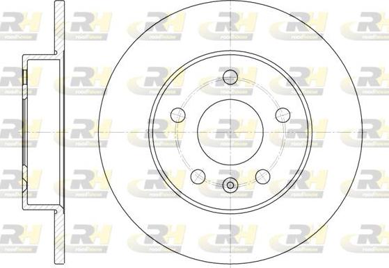 Roadhouse 6578.00 - Brake Disc autospares.lv