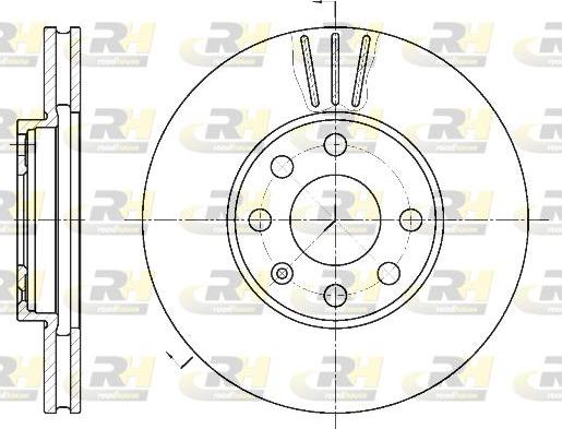 Roadhouse 6572.10 - Brake Disc autospares.lv