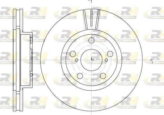 Roadhouse 6577.10 - Brake Disc autospares.lv