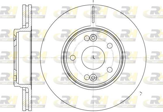 Roadhouse 6697.10 - Brake Disc autospares.lv