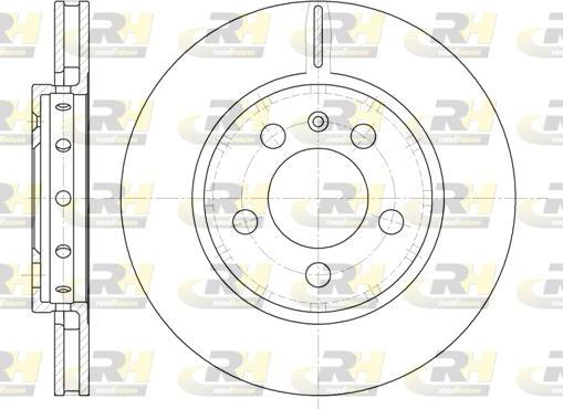 Roadhouse 6646.10 - Brake Disc autospares.lv