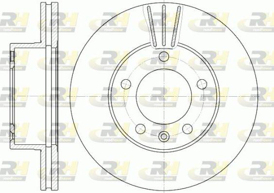 Roadhouse 6643.10 - Brake Disc autospares.lv