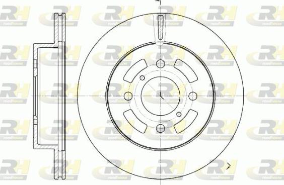 Roadhouse 6642.10 - Brake Disc autospares.lv