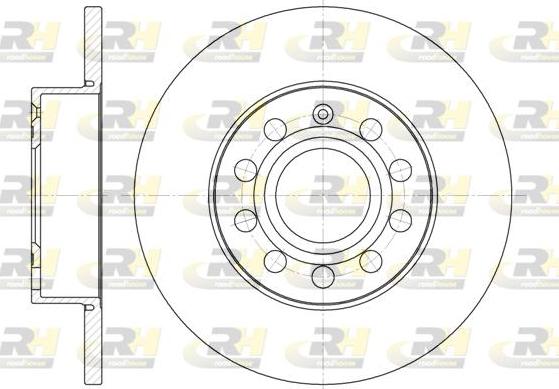 Roadhouse 6650.00 - Brake Disc autospares.lv