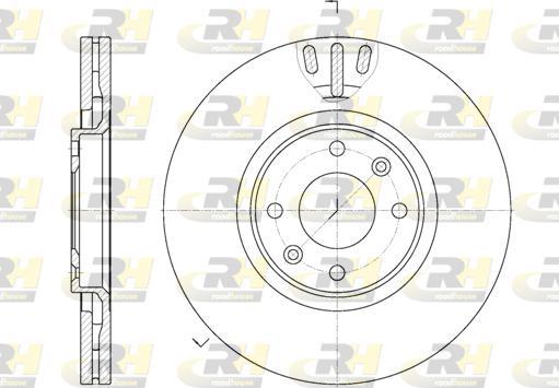 Roadhouse 6657.10 - Brake Disc autospares.lv