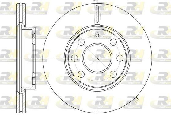 Roadhouse 6665.10 - Brake Disc autospares.lv