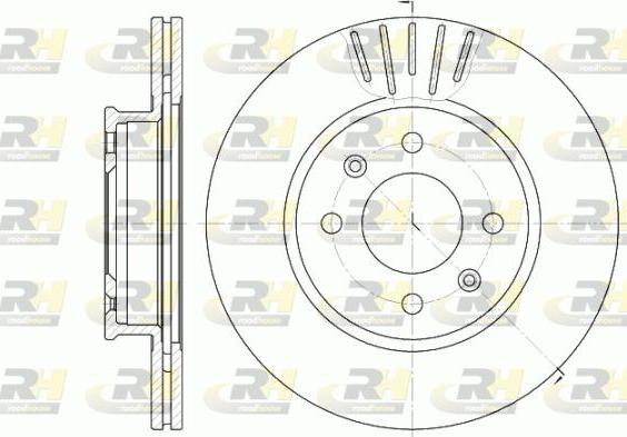 Roadhouse 6666.10 - Brake Disc autospares.lv