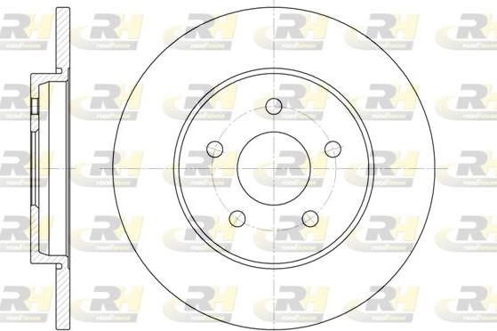 Roadhouse 6661.00 - Brake Disc autospares.lv