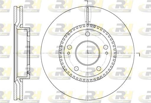 Roadhouse 6663.10 - Brake Disc autospares.lv