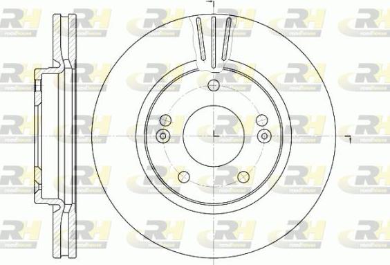 Roadhouse 6667.10 - Brake Disc autospares.lv