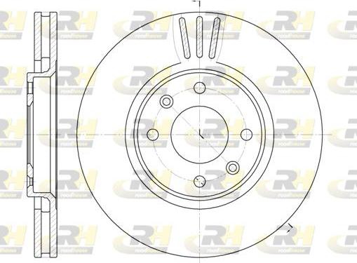 Roadhouse 6604.10 - Brake Disc autospares.lv