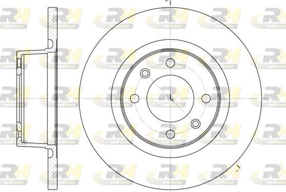 Roadhouse 6605.00 - Brake Disc autospares.lv