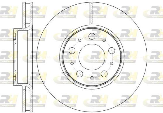 Roadhouse 6619.10 - Brake Disc autospares.lv