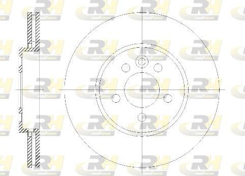 Roadhouse 6614.10 - Brake Disc autospares.lv