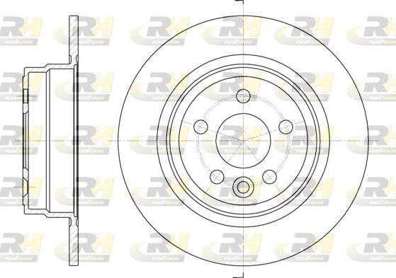 Roadhouse 6615.00 - Brake Disc autospares.lv