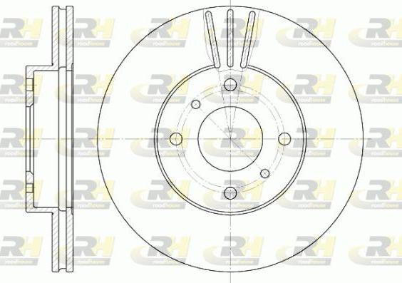 Roadhouse 6610.10 - Brake Disc autospares.lv