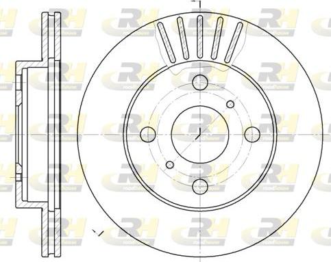 Roadhouse 6618.10 - Brake Disc autospares.lv