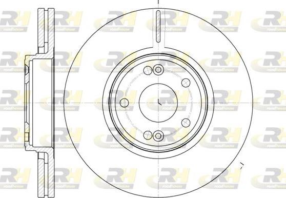 Roadhouse 6612.10 - Brake Disc autospares.lv