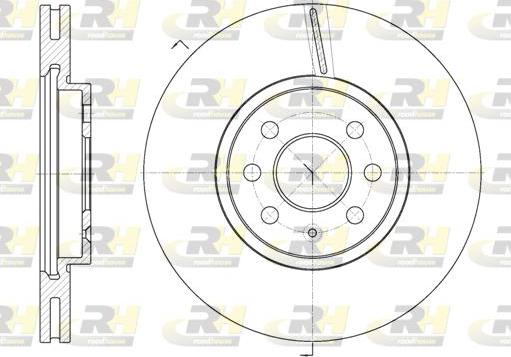 Roadhouse 6685.10 - Brake Disc autospares.lv