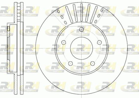 Roadhouse 6681.10 - Brake Disc autospares.lv