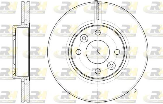 Roadhouse 6683.10 - Brake Disc autospares.lv