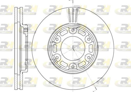 Roadhouse 6634.10 - Brake Disc autospares.lv