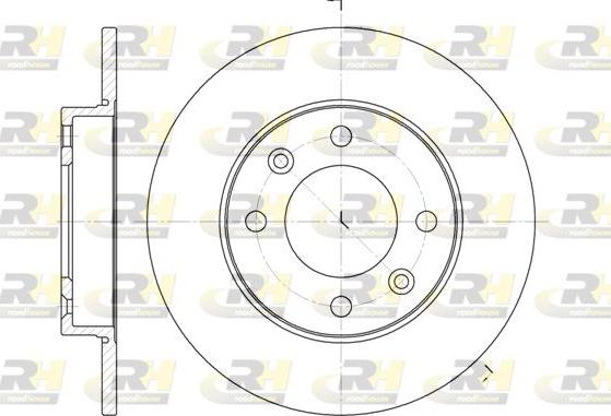 Roadhouse 6630.00 - Brake Disc autospares.lv