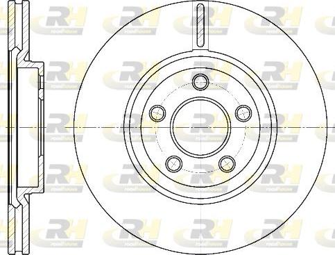 Roadhouse 6637.10 - Brake Disc autospares.lv