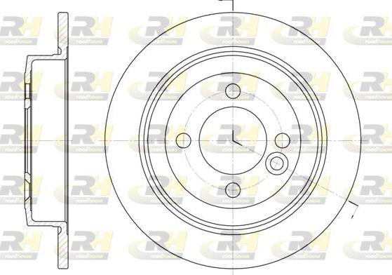 Roadhouse 6629.00 - Brake Disc autospares.lv