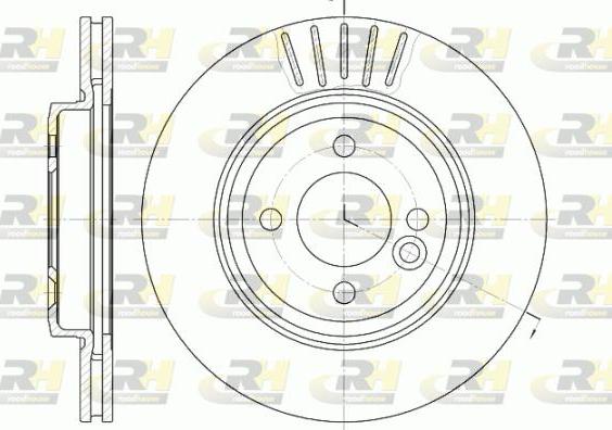 Roadhouse 6624.10 - Brake Disc autospares.lv