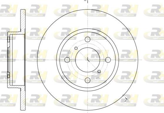 Roadhouse 6621.00 - Brake Disc autospares.lv