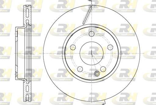 Roadhouse 6675.10 - Brake Disc autospares.lv