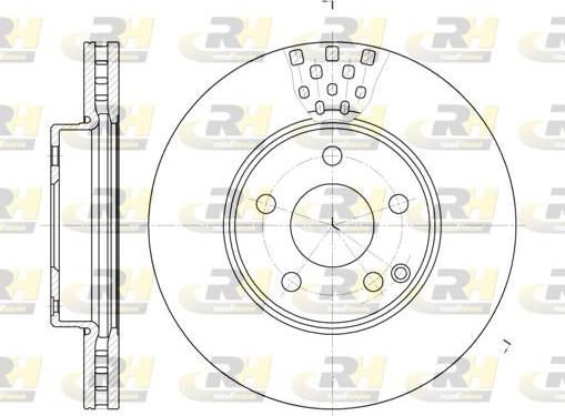 Roadhouse 6676.10 - Brake Disc autospares.lv