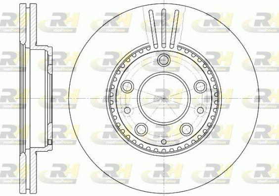 Roadhouse 6673.10 - Brake Disc autospares.lv