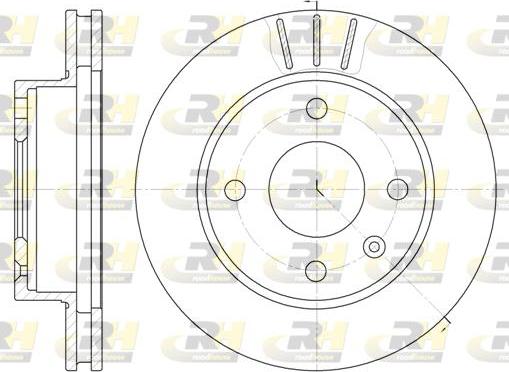 Roadhouse 6097.10 - Brake Disc autospares.lv