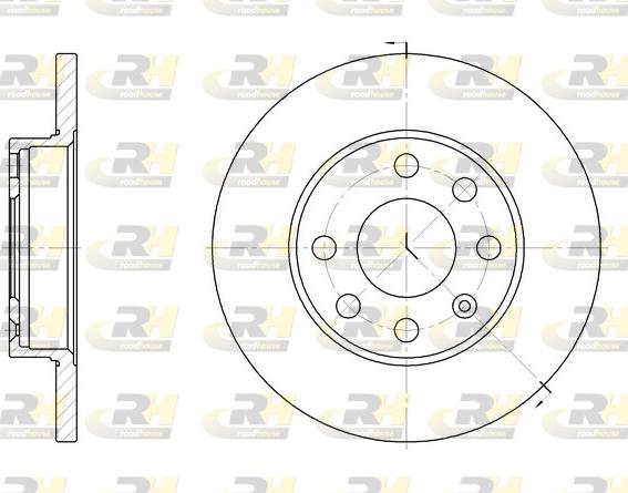 Roadhouse 6059.00 - Brake Disc autospares.lv