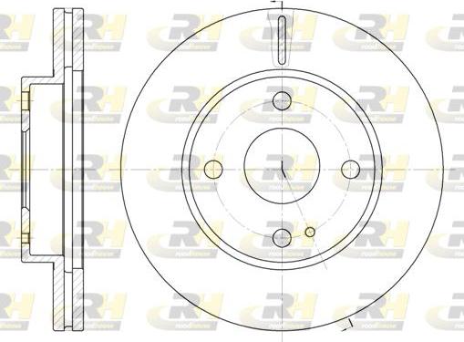 Roadhouse 6056.10 - Brake Disc autospares.lv