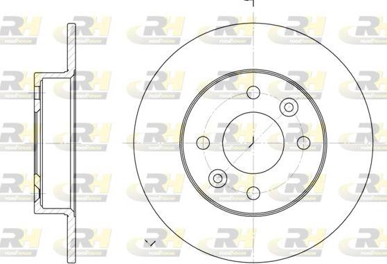 Roadhouse 6066.00 - Brake Disc autospares.lv