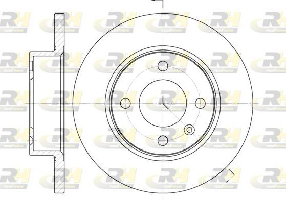 Roadhouse 6060.00 - Brake Disc autospares.lv