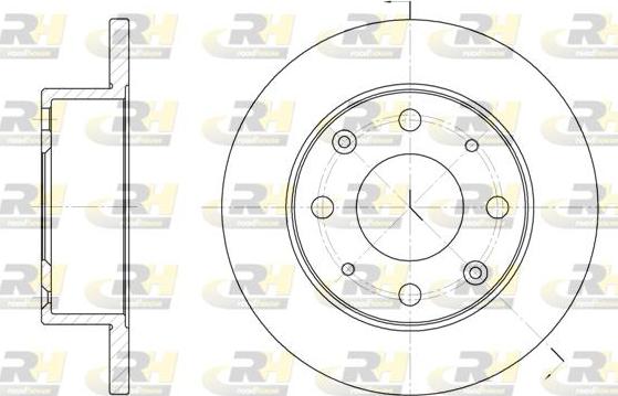 Roadhouse 6015.00 - Brake Disc autospares.lv