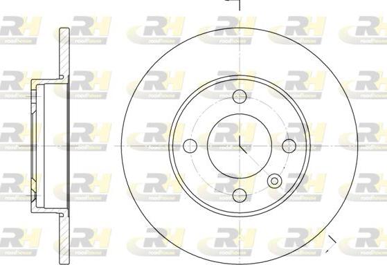 Roadhouse 6086.00 - Brake Disc autospares.lv