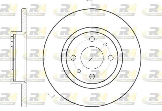 Roadhouse 6191.00 - Brake Disc autospares.lv