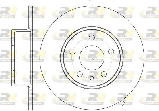 Roadhouse 6149.00 - Brake Disc autospares.lv