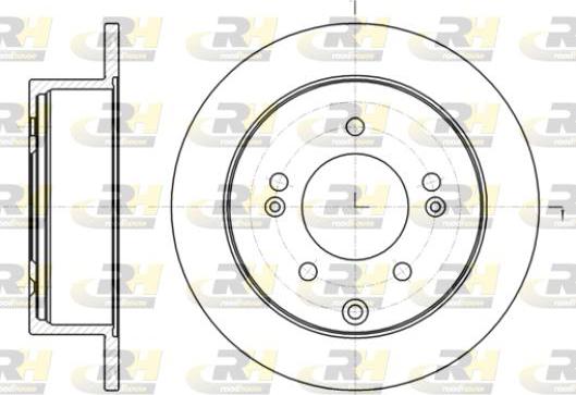 Roadhouse 61401.00 - Brake Disc autospares.lv