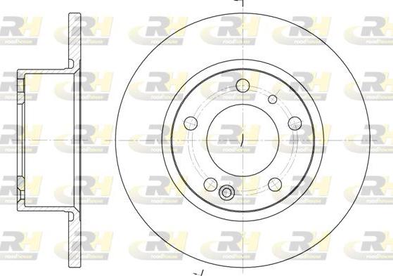 Roadhouse 6141.00 - Brake Disc autospares.lv