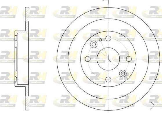 Roadhouse 6148.00 - Brake Disc autospares.lv