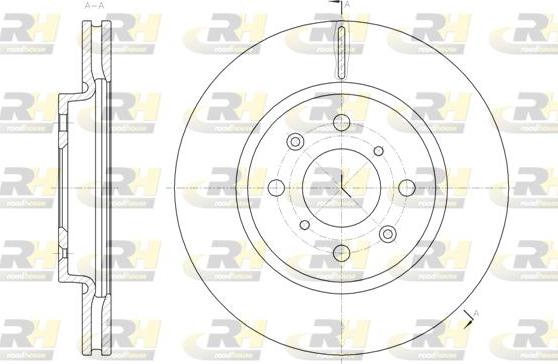 Roadhouse 61481.10 - Brake Disc autospares.lv