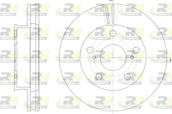 Roadhouse 61422.10 - Brake Disc autospares.lv