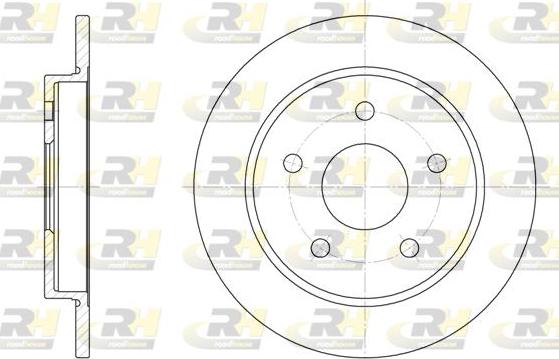 Roadhouse 6147.00 - Brake Disc autospares.lv